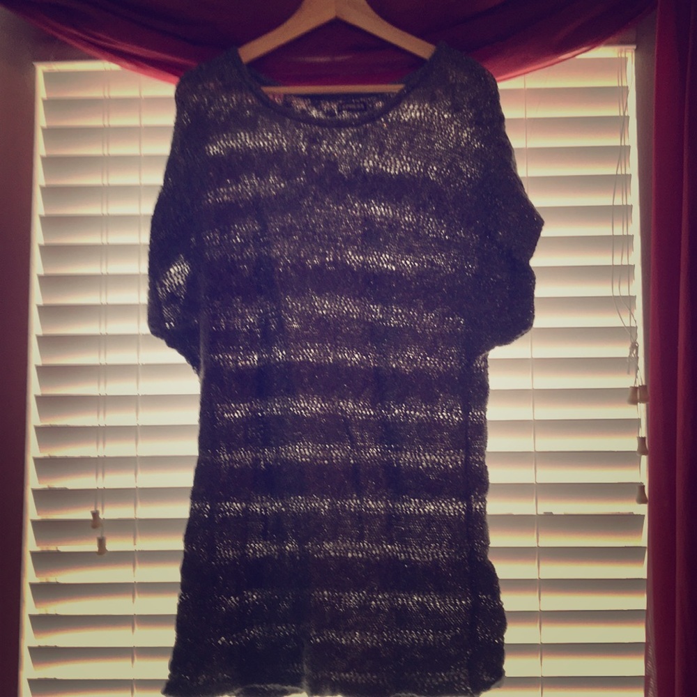 Silver sweater dress